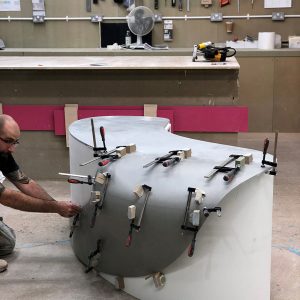 'Anatomica' - design competition winner being fabricated