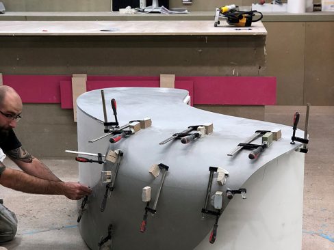 'Anatomica' - design competition winner being fabricated