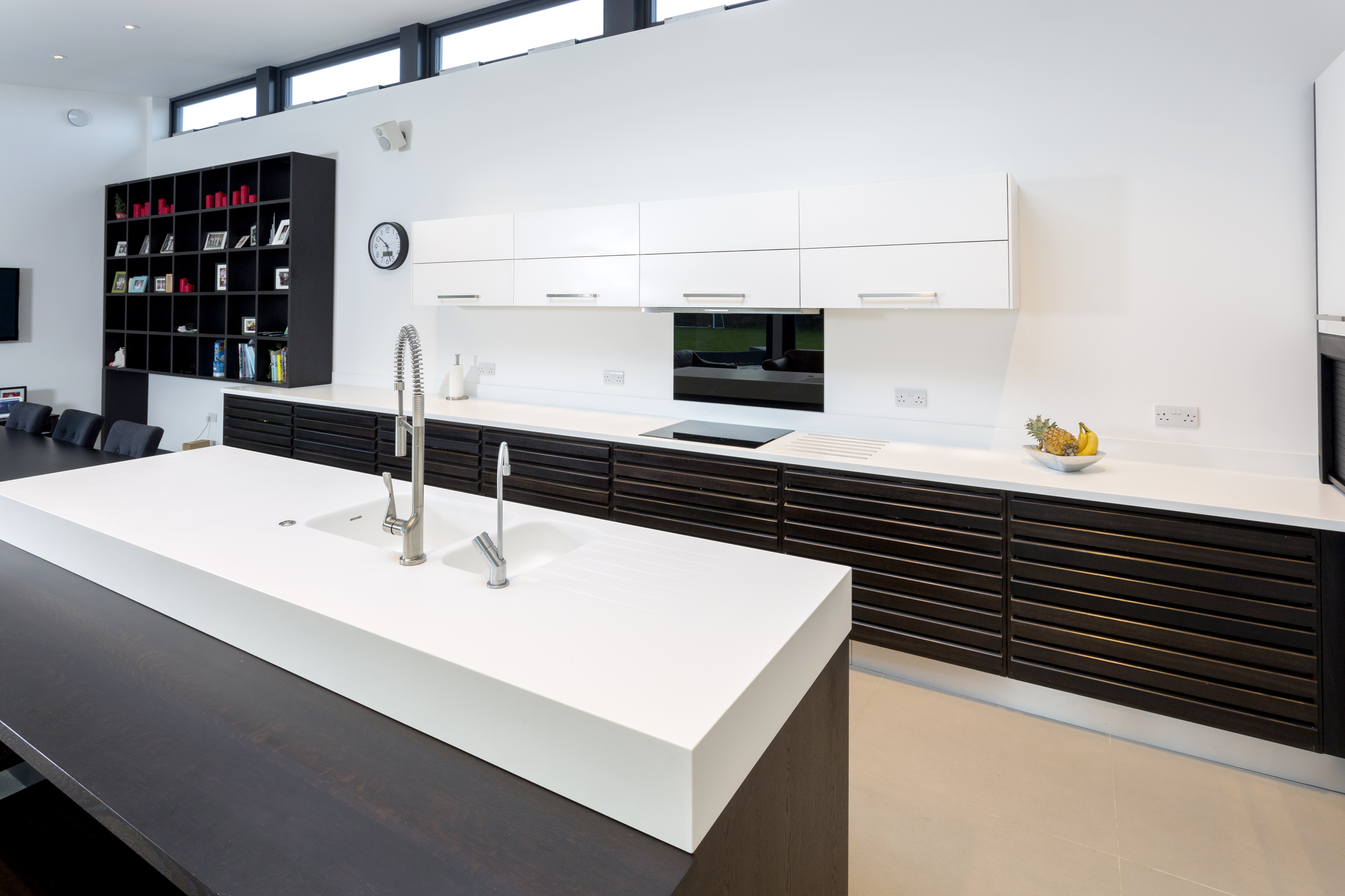 Private Client. Kitchen worksurfaces and splashbacks